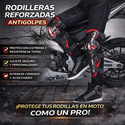 Rodilleras Vemar para Moto Antigolpes Reforzadas